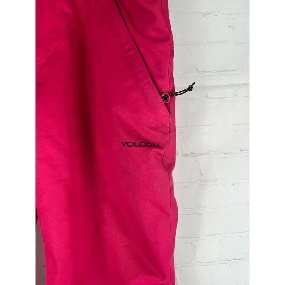 Youth Volcom Frochickidee Ski Pants Bright Pink Pockets Insulated Size XL/14Y - Picture 4 of 6